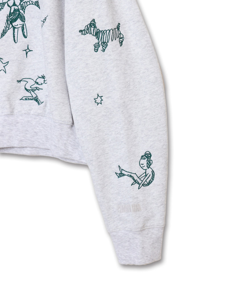 〈先行受注〉"SEA" Aimi Odawara ラグランクルースウェット