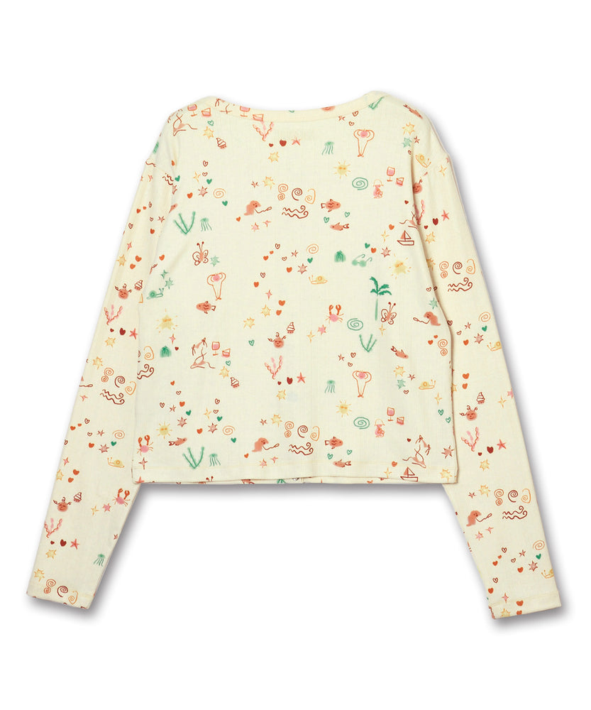 〈先行受注〉"SEA" Aimi Odawara 針抜きカーディガン