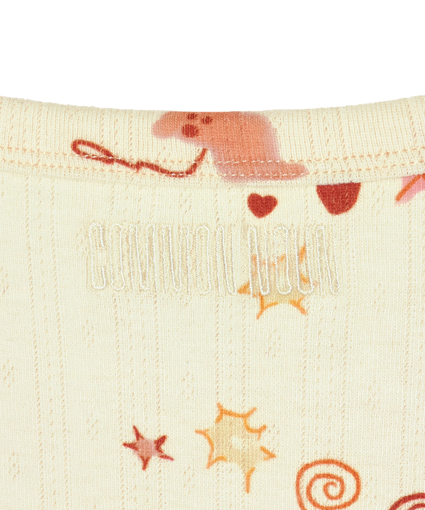 〈先行受注〉"SEA" Aimi Odawara 針抜き半袖トップス