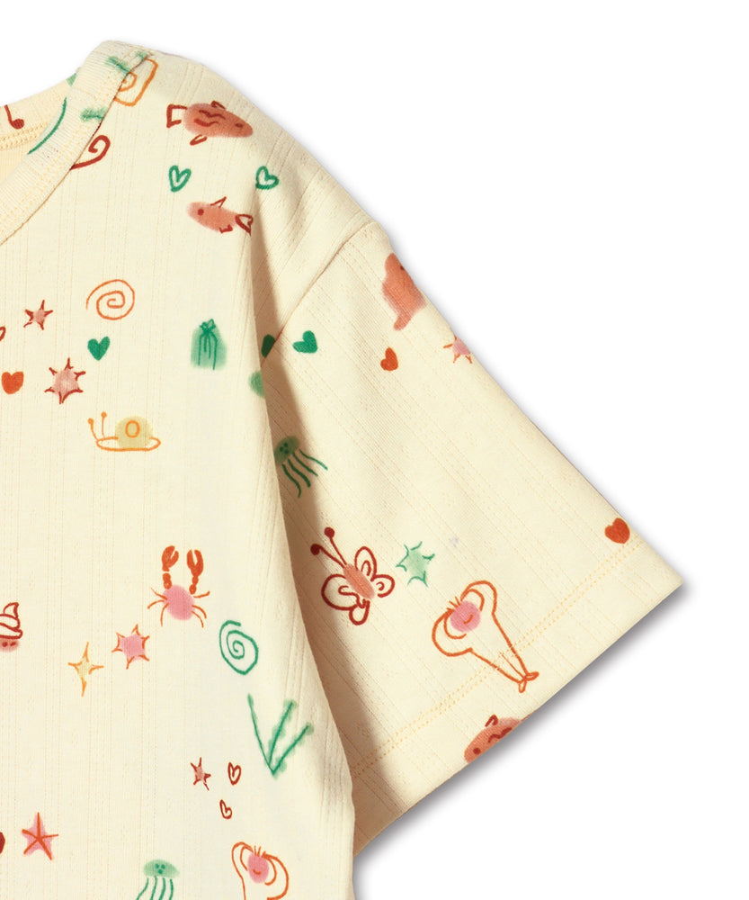 〈先行受注〉"SEA" Aimi Odawara 針抜き半袖トップス