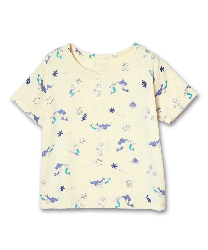 〈先行受注〉"SEA" Midori Nakajima 針抜き半袖トップス