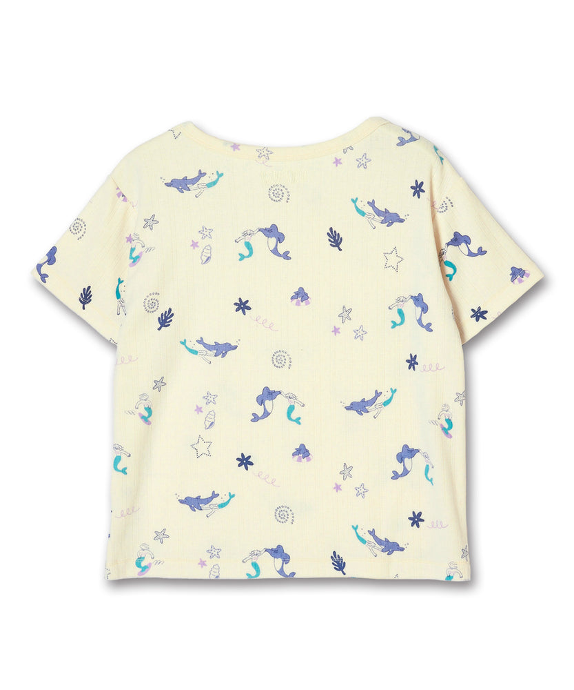 〈先行受注〉"SEA" Midori Nakajima 針抜き半袖トップス