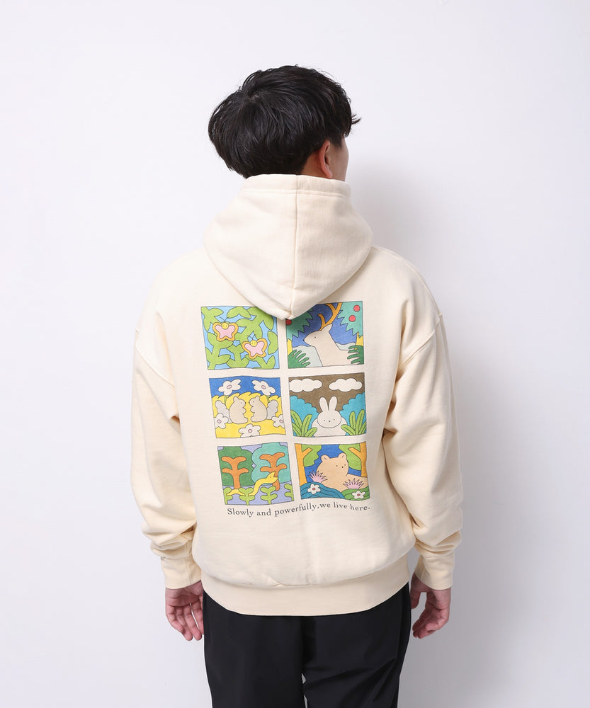 〈復刻〉"NATURE" hakowasa 裏起毛パーカー