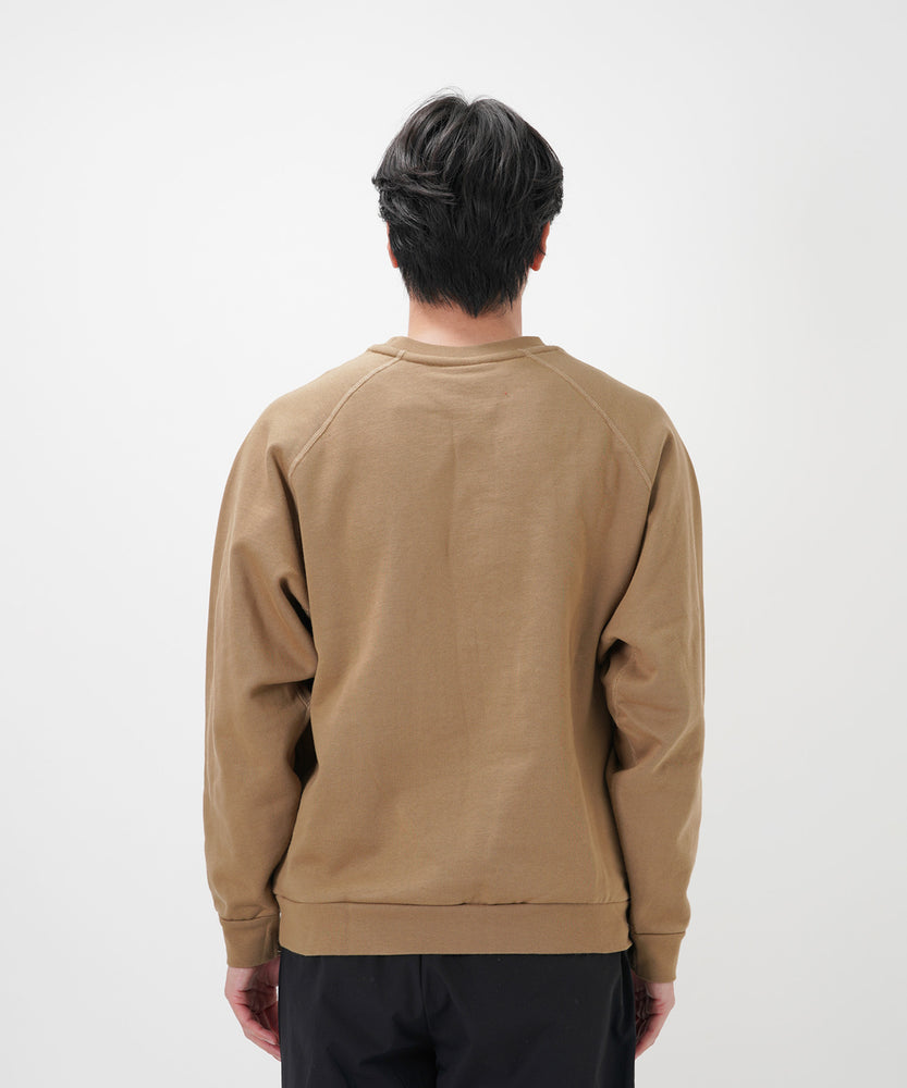 "CAT"＆"DOG" Hiroki Nishiyama 裏起毛ラグランクルースウェット