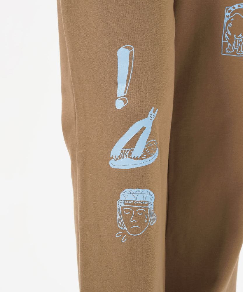 "CAT"＆"DOG" norahi  裏起毛スウェットパンツ