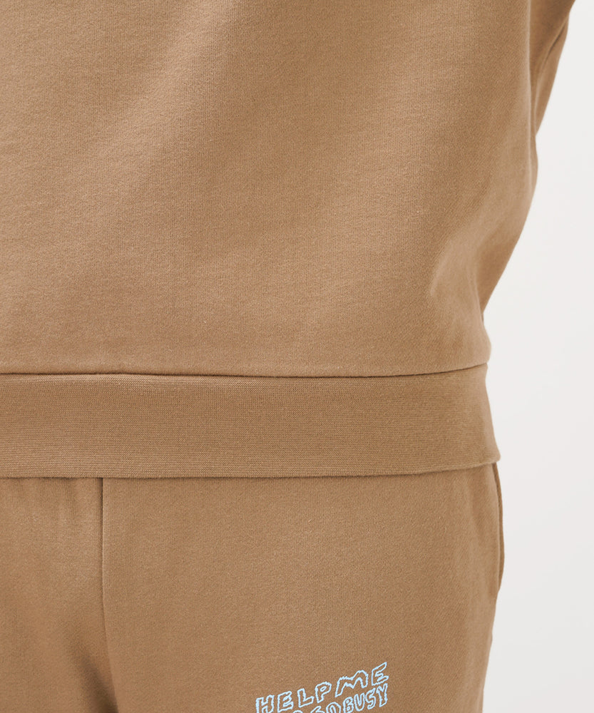 "CAT"＆"DOG" norahi 裏起毛ラグランクルースウェット