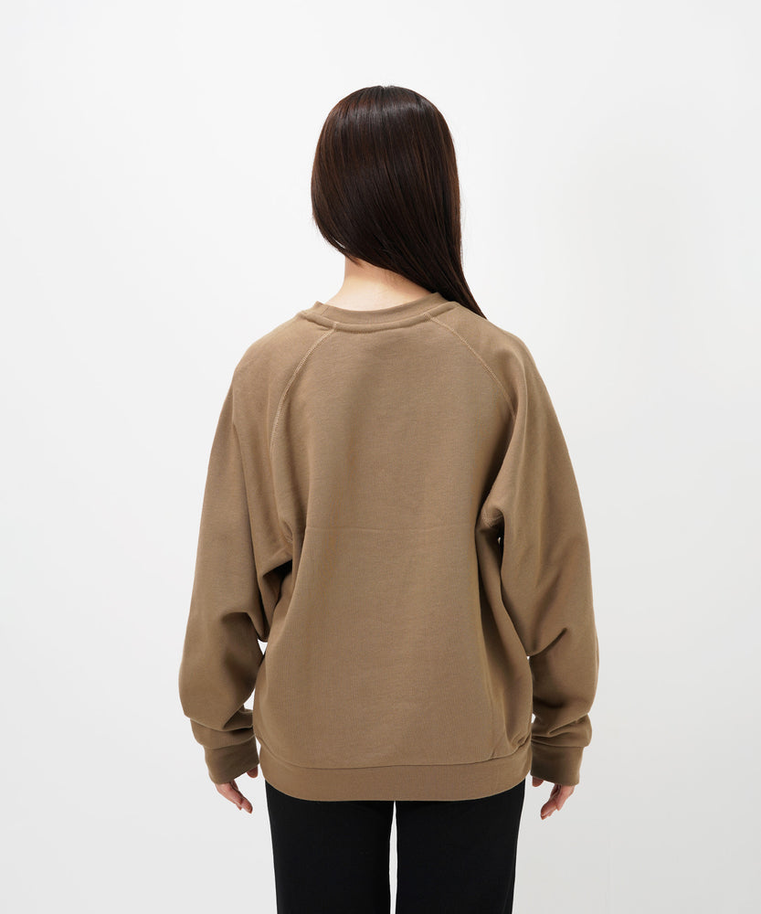 "CAT"＆"DOG" Kana Akiyama 裏起毛ラグランクルースウェット