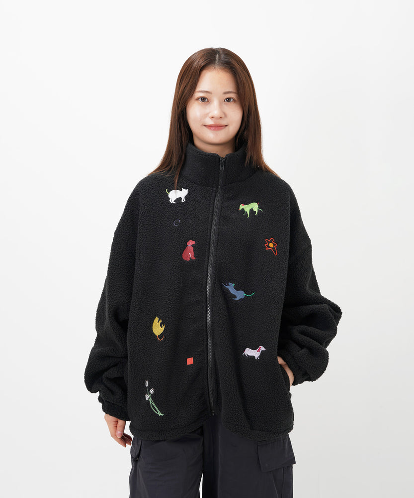 "CAT"＆"DOG" Kana Akiyama ボアジャケット