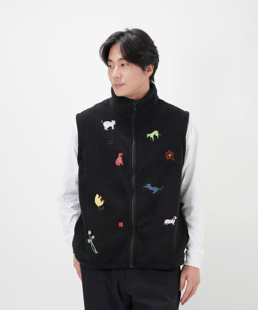 "CAT"＆"DOG" Kana Akiyama ボアベスト