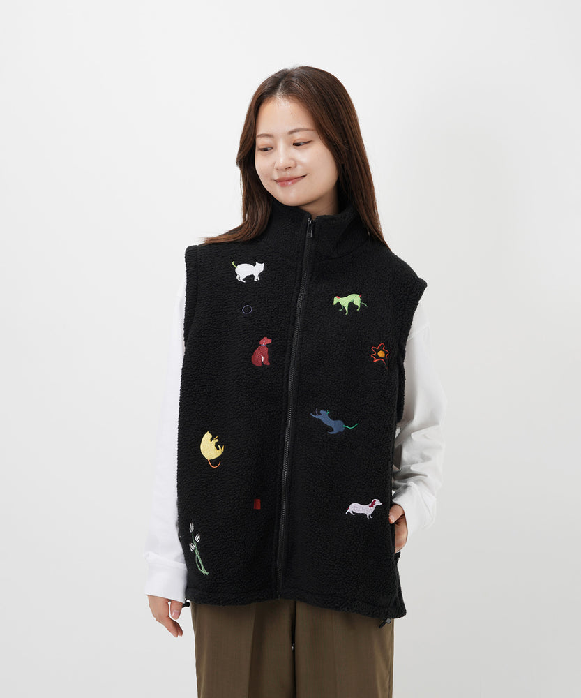 "CAT"＆"DOG" Kana Akiyama ボアベスト