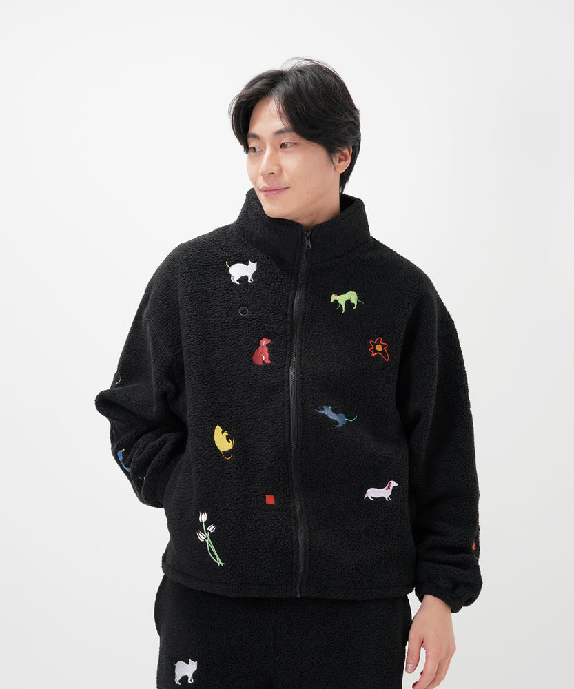 "CAT"＆"DOG" Kana Akiyama ボアジャケット