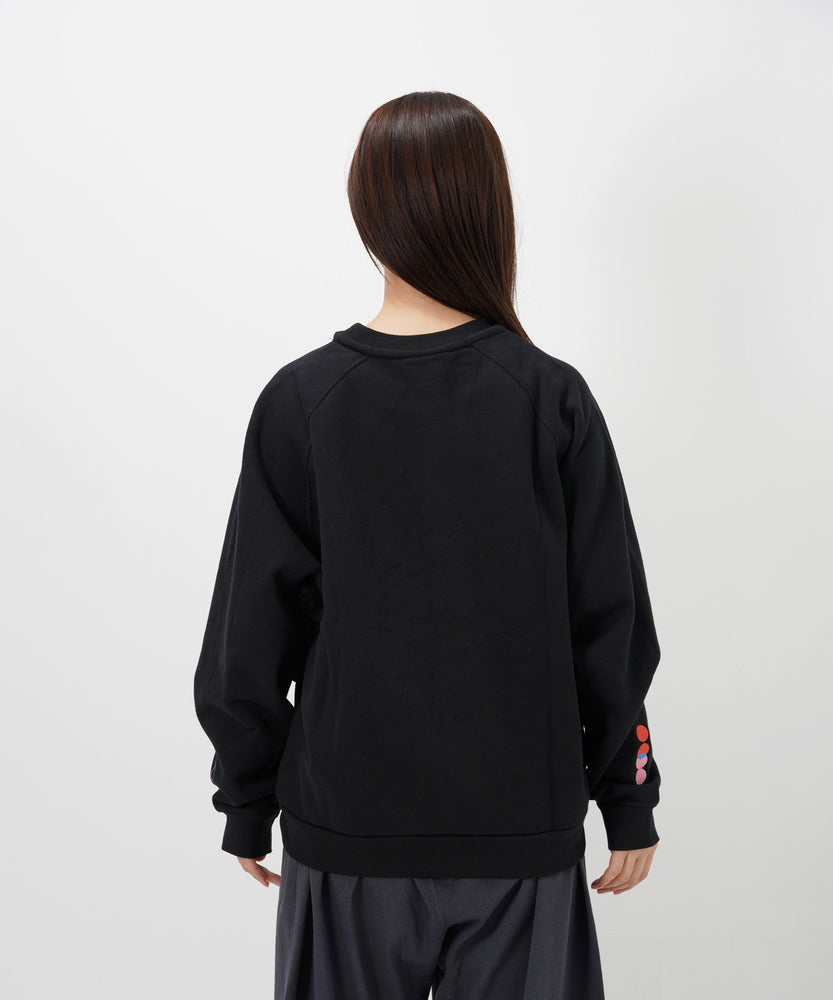 "CAT"＆"DOG" Hiroki Nishiyama 裏起毛ラグランクルースウェット