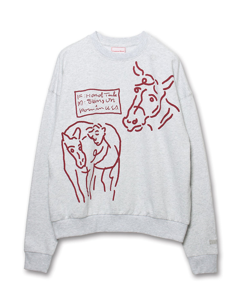 "HORSE" norahi クルースウェット