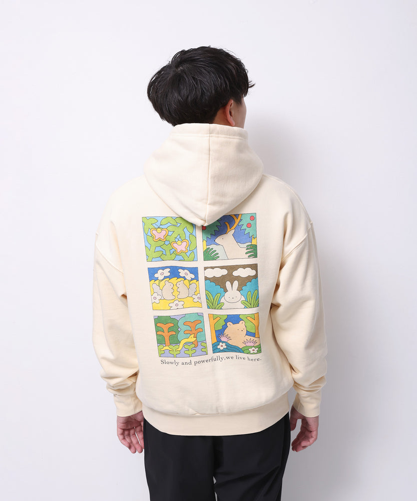 〈復刻〉"NATURE" hakowasa 裏起毛パーカー