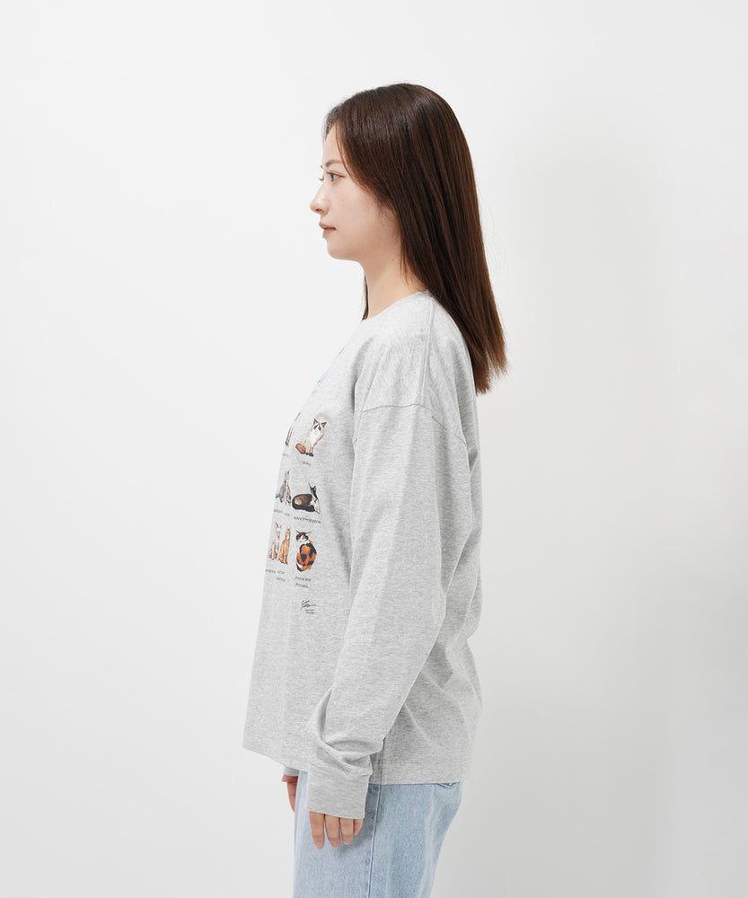 "CAT"＆"DOG" Hirochika Machida 天竺ロンT