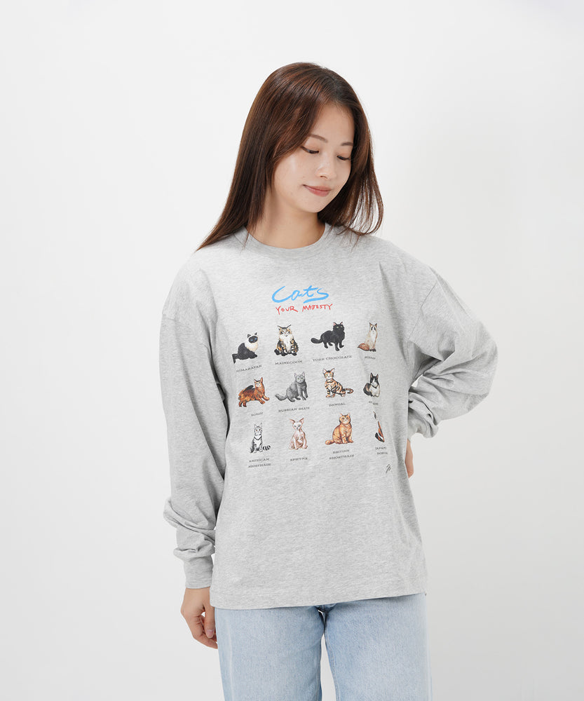 "CAT"＆"DOG" Hirochika Machida 天竺ロンT