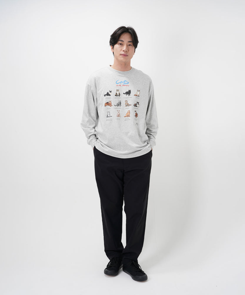 "CAT"＆"DOG" Hirochika Machida 天竺ロンT