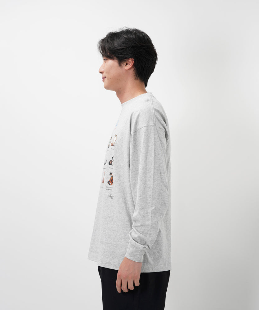 "CAT"＆"DOG" Hirochika Machida 天竺ロンT