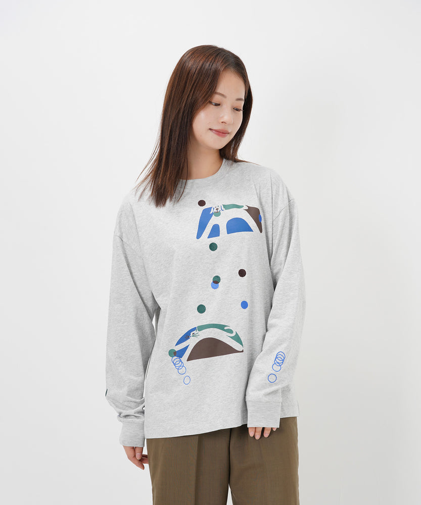 "CAT"＆"DOG" Hiroki Nishiyama 天竺ロンT