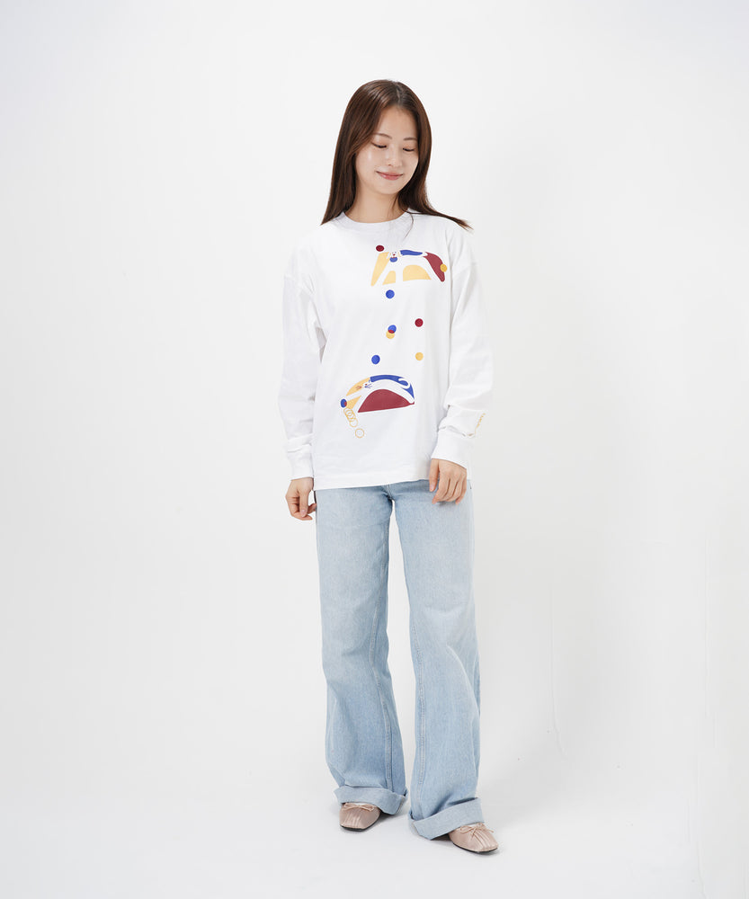 "CAT"＆"DOG" Hiroki Nishiyama 天竺ロンT