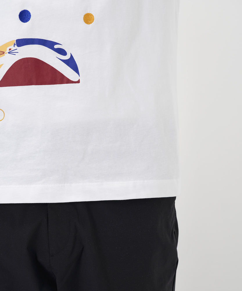 "CAT"＆"DOG" Hiroki Nishiyama 天竺ロンT