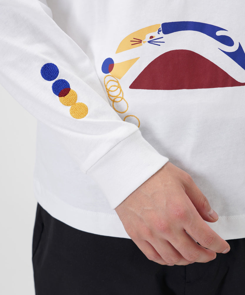 "CAT"＆"DOG" Hiroki Nishiyama 天竺ロンT