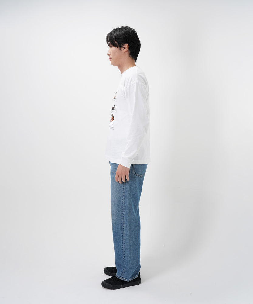 "CAT"＆"DOG" Hirochika Machida 天竺ロンT