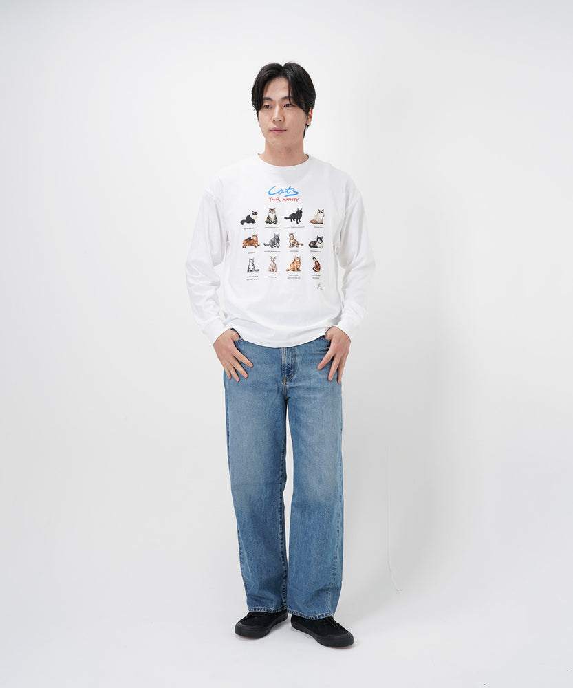 "CAT"＆"DOG" Hirochika Machida 天竺ロンT