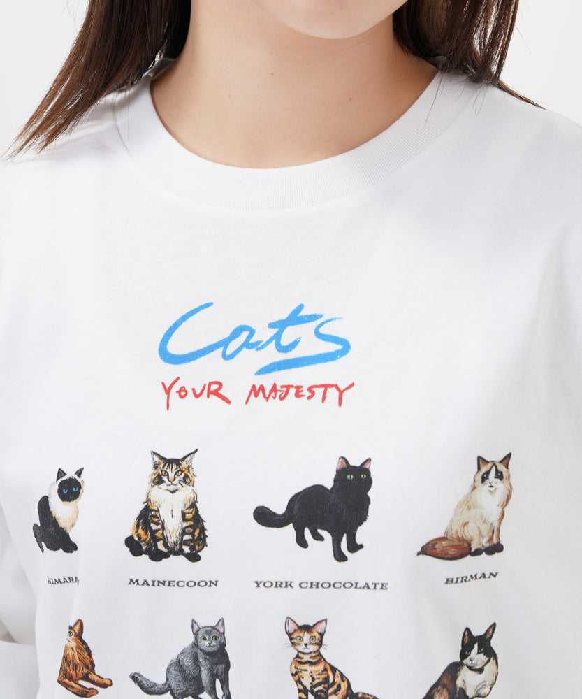 "CAT"＆"DOG" Hirochika Machida 天竺ロンT