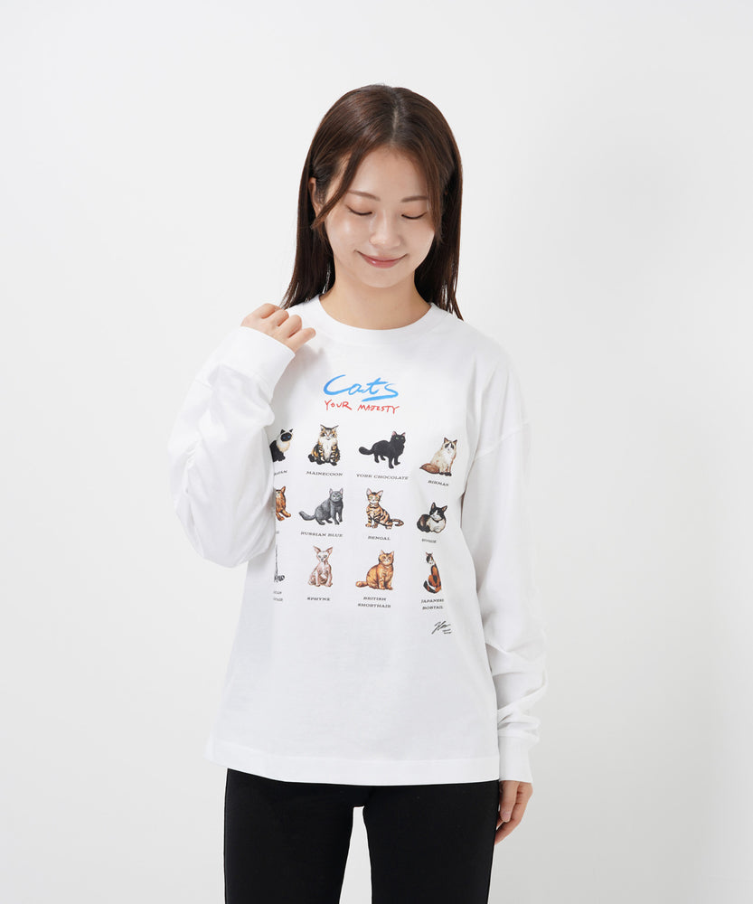 "CAT"＆"DOG" Hirochika Machida 天竺ロンT