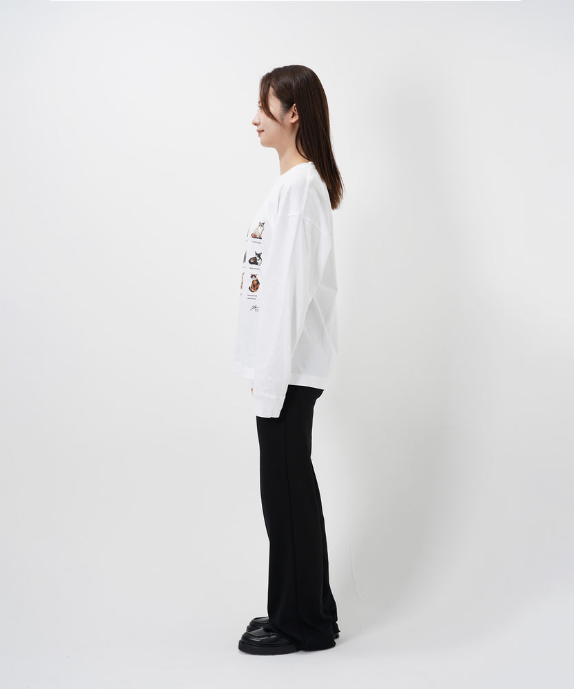 "CAT"＆"DOG" Hirochika Machida 天竺ロンT