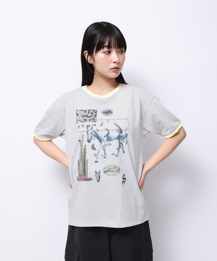 "HORSE" Yumi Matsushita 半袖T