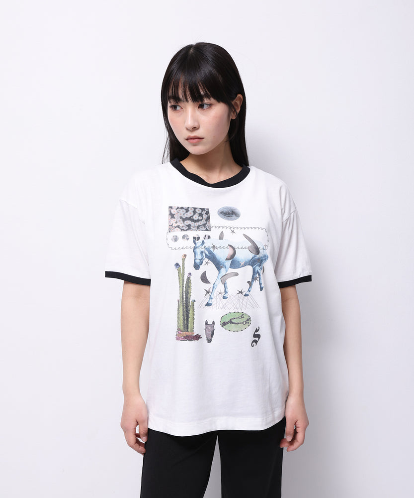 "HORSE" Yumi Matsushita 半袖T