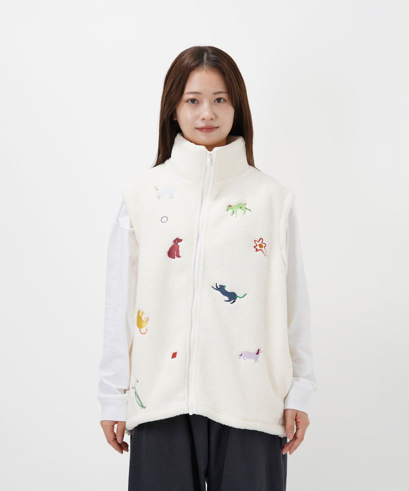 "CAT"＆"DOG" Kana Akiyama ボアベスト