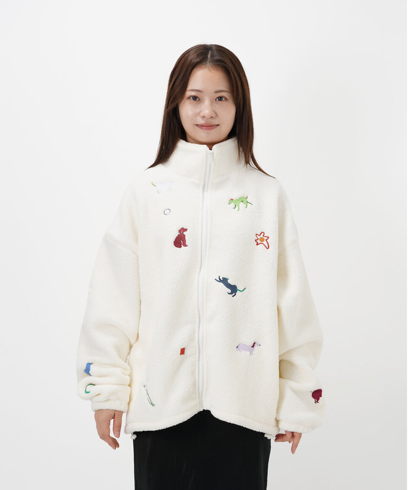 "CAT"＆"DOG" Kana Akiyama ボアジャケット