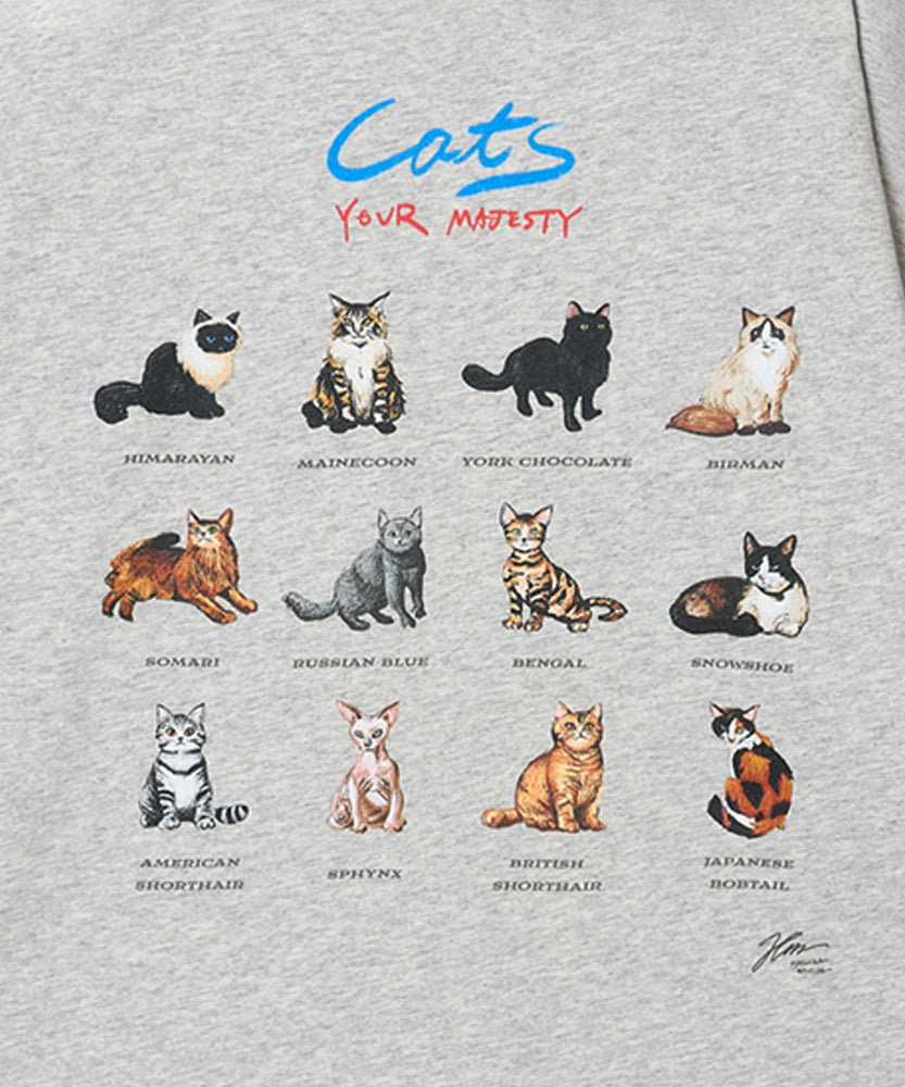"CAT"＆"DOG" Hirochika Machida 天竺ロンT
