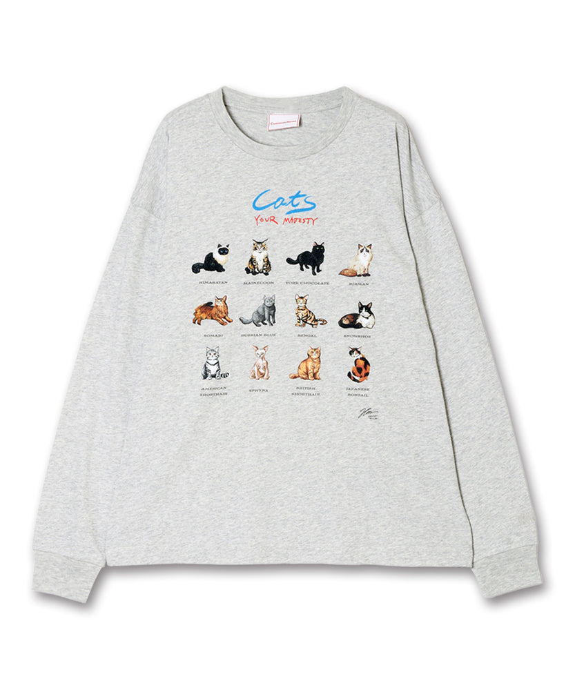 "CAT"＆"DOG" Hirochika Machida 天竺ロンT