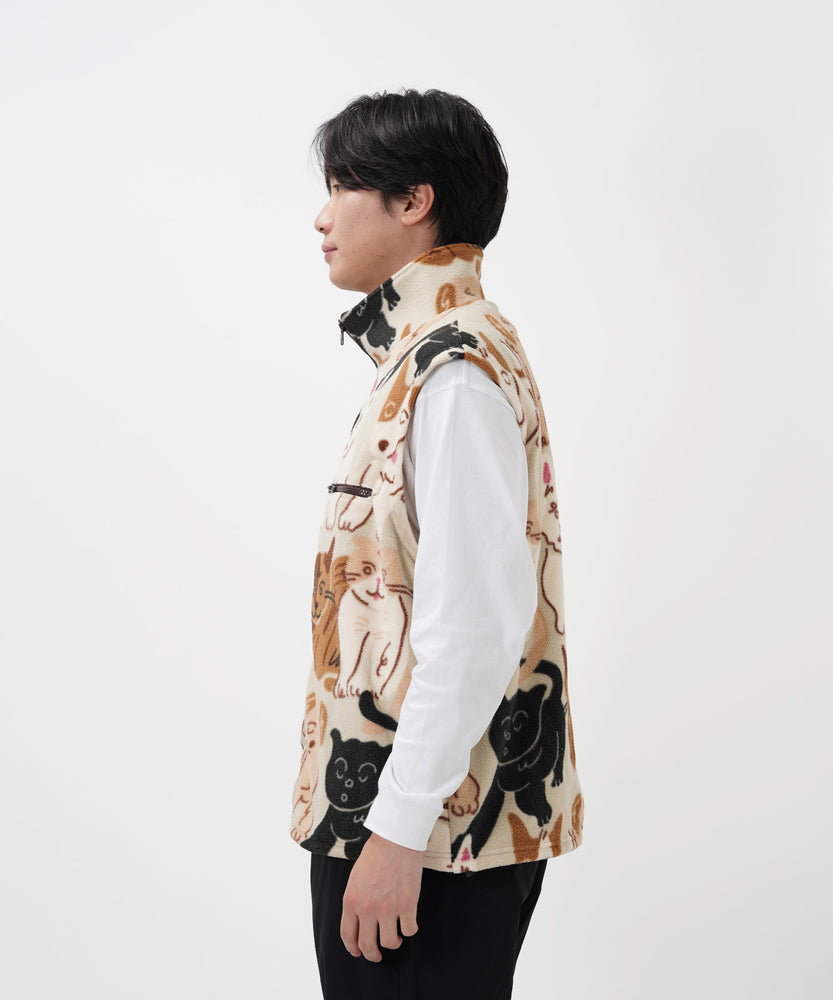 "CAT"＆"DOG" norahi フリースベスト