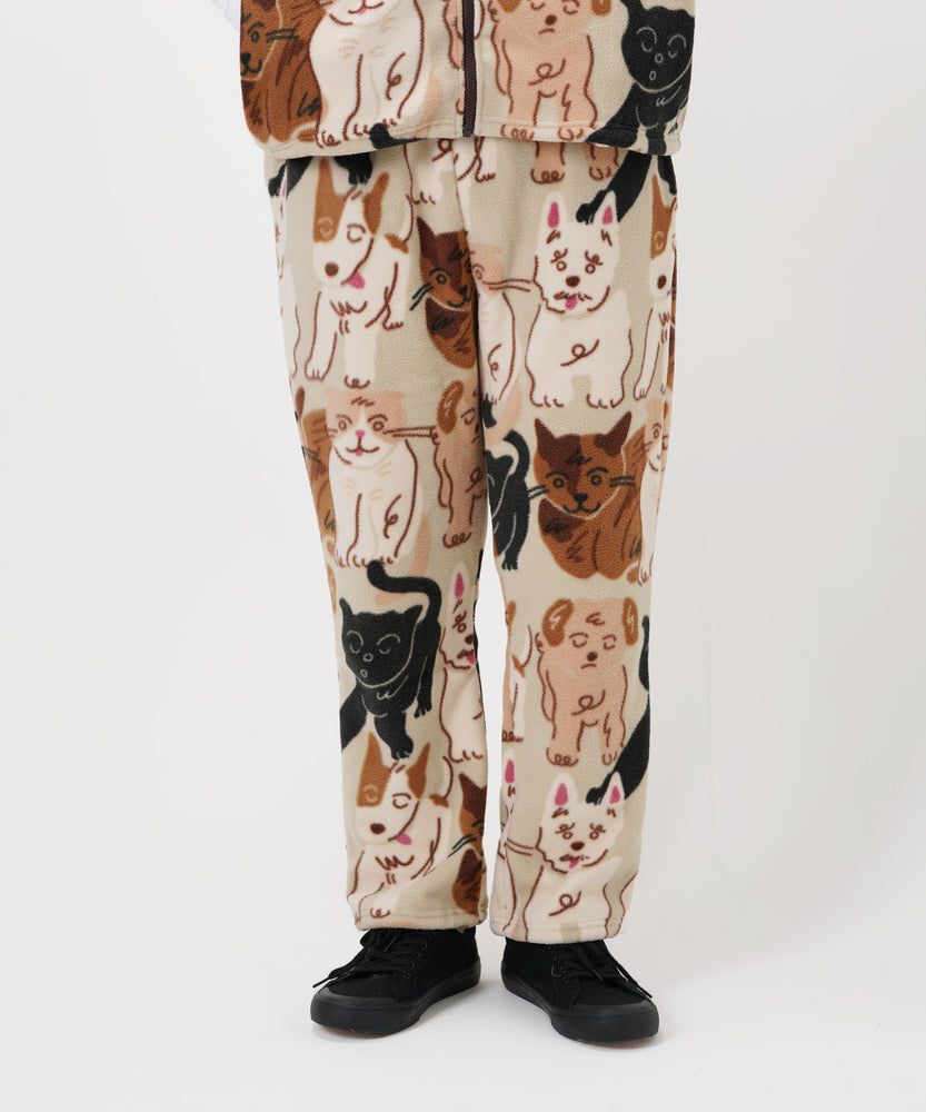 "CAT"＆"DOG" norahi フリースパンツ