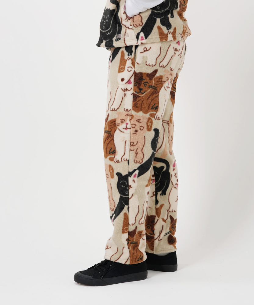 "CAT"＆"DOG" norahi フリースパンツ