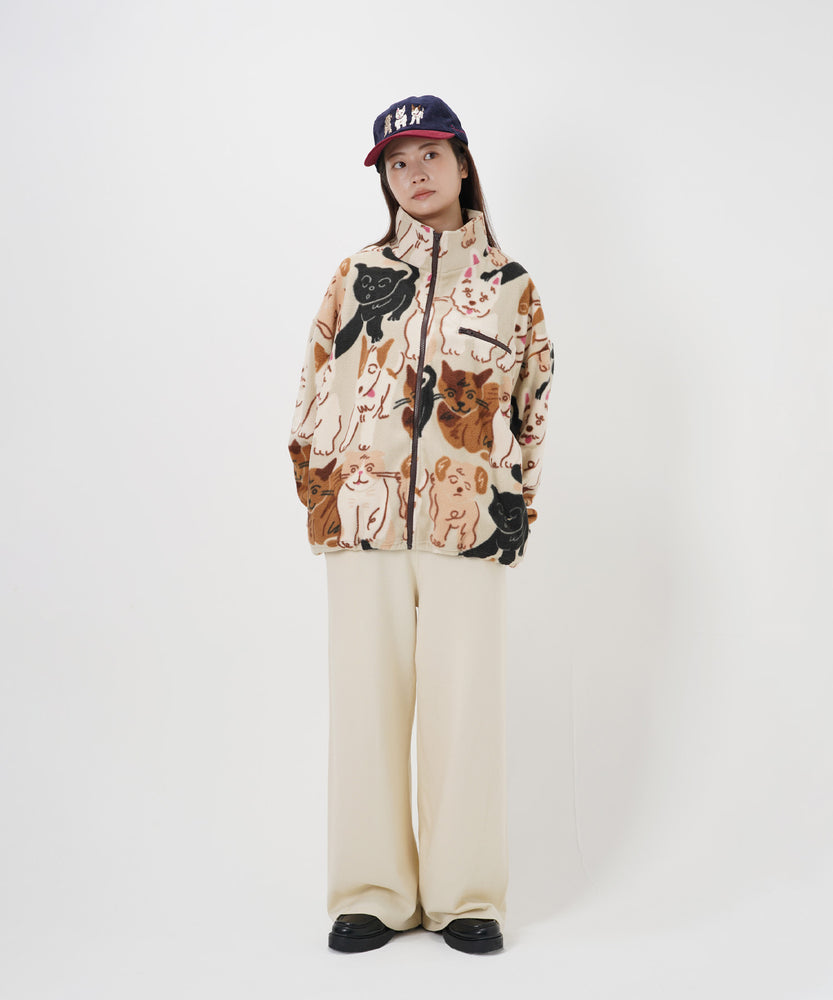 "CAT"＆"DOG" norahi フリースジャケット