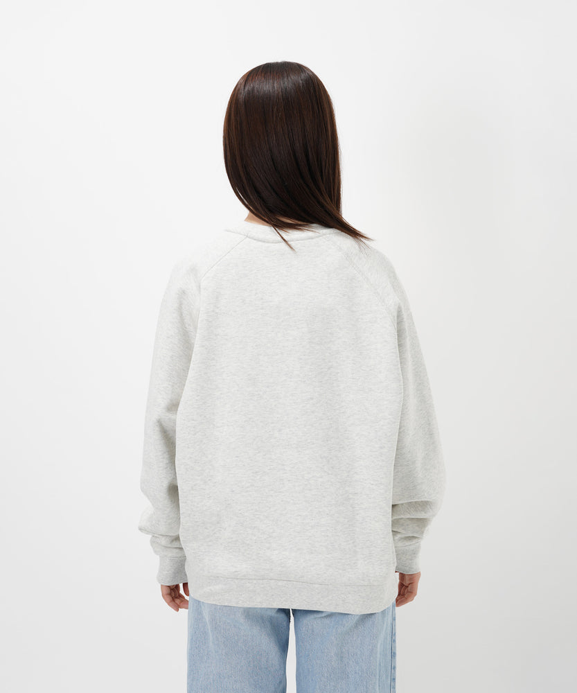 "CAT"＆"DOG" Kana Akiyama 裏起毛ラグランクルースウェット