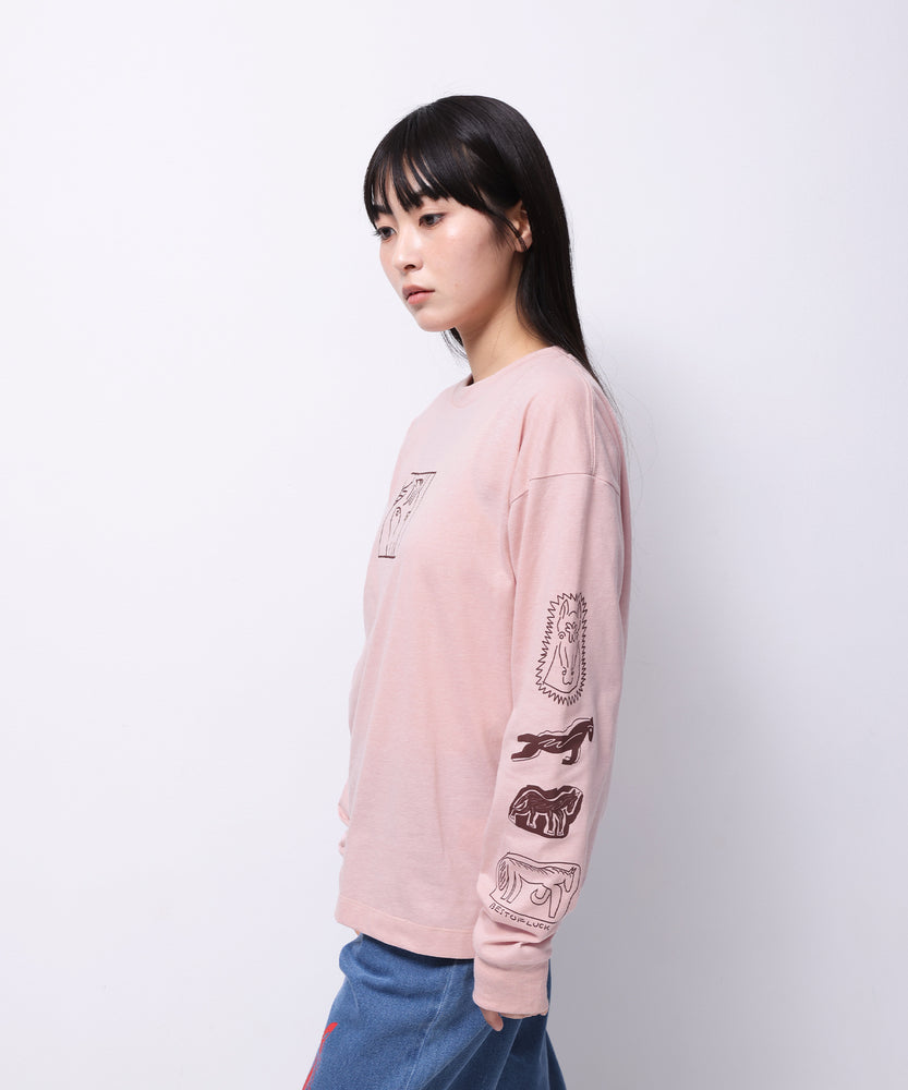 "HORSE" norahi 天竺ロンT