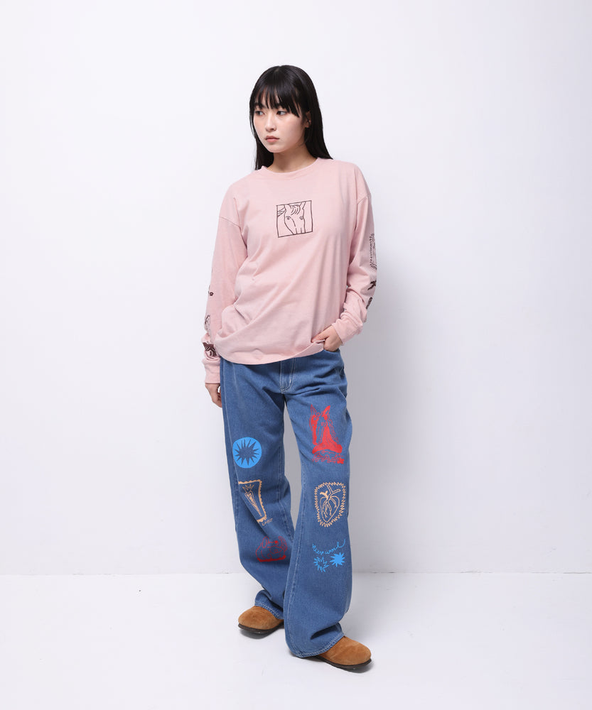 "HORSE" norahi 天竺ロンT