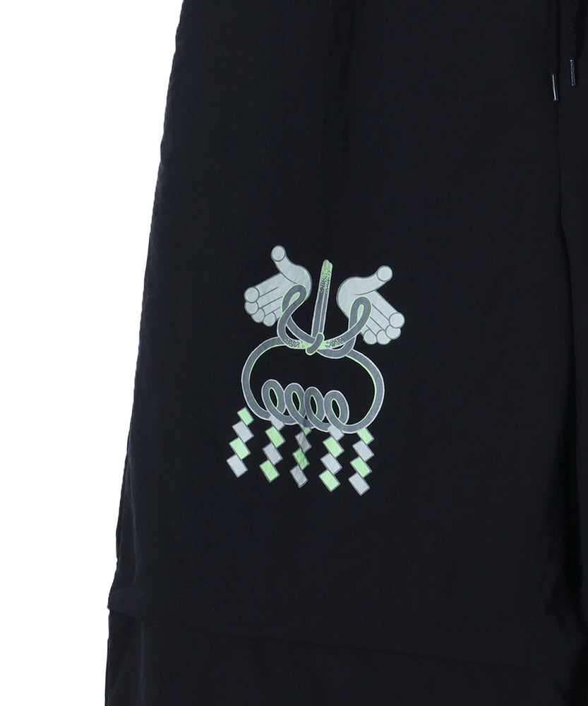 "SPORTS" Nori Okawa 2WAY ナイロンパンツ