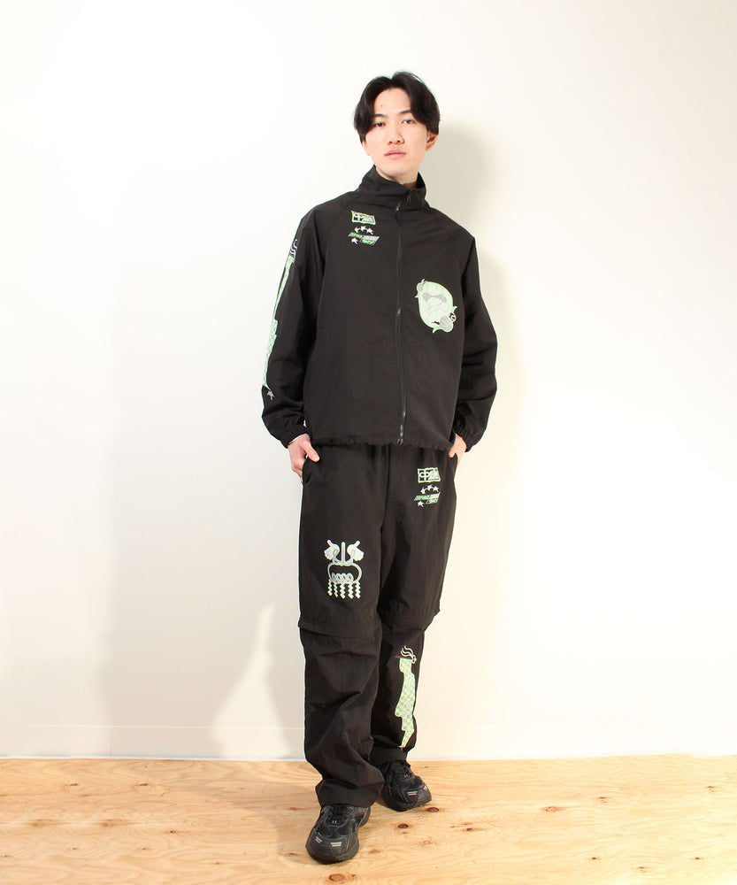 "SPORTS" Nori Okawa 2WAY ナイロンパンツ