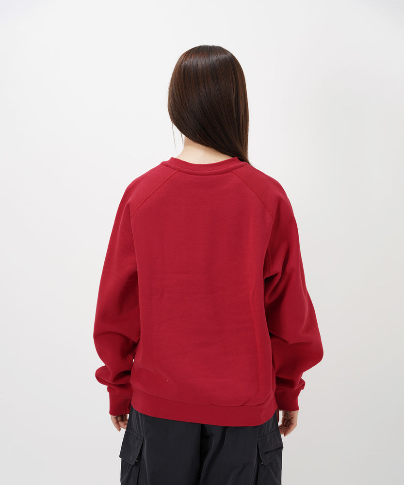 "CAT"＆"DOG" Kana Akiyama 裏起毛ラグランクルースウェット