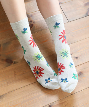 "FLOWER" Shiomi Wada Socks