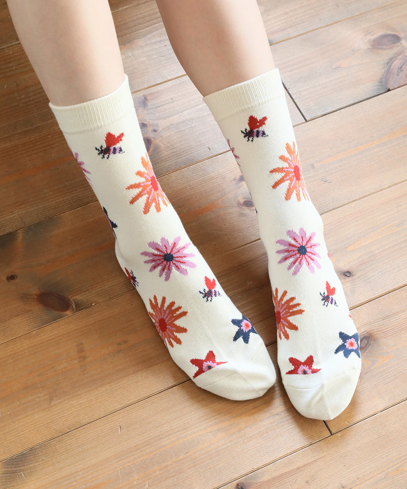 "FLOWER" Shiomi Wada Socks